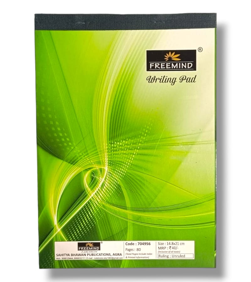 Freemind A5 Writing Pad – Unruled 80 Pages, 21 x 14.8 cm view 3